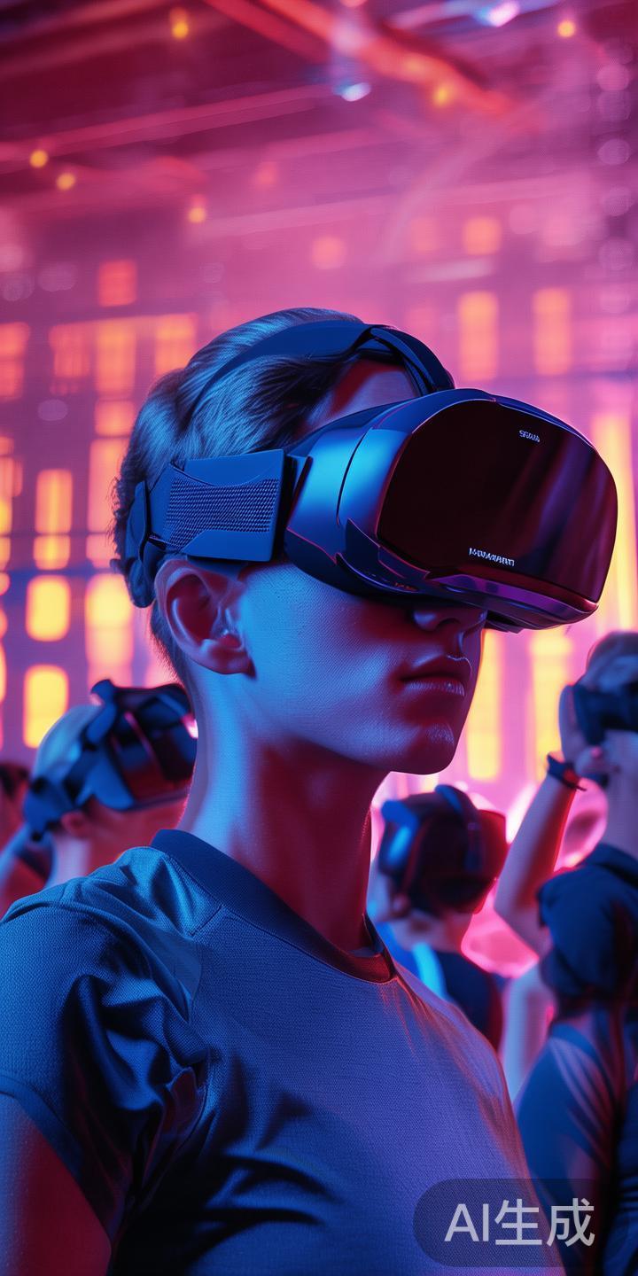 以虚拟现实（VR）运动体验为例，该技术使用户在家中